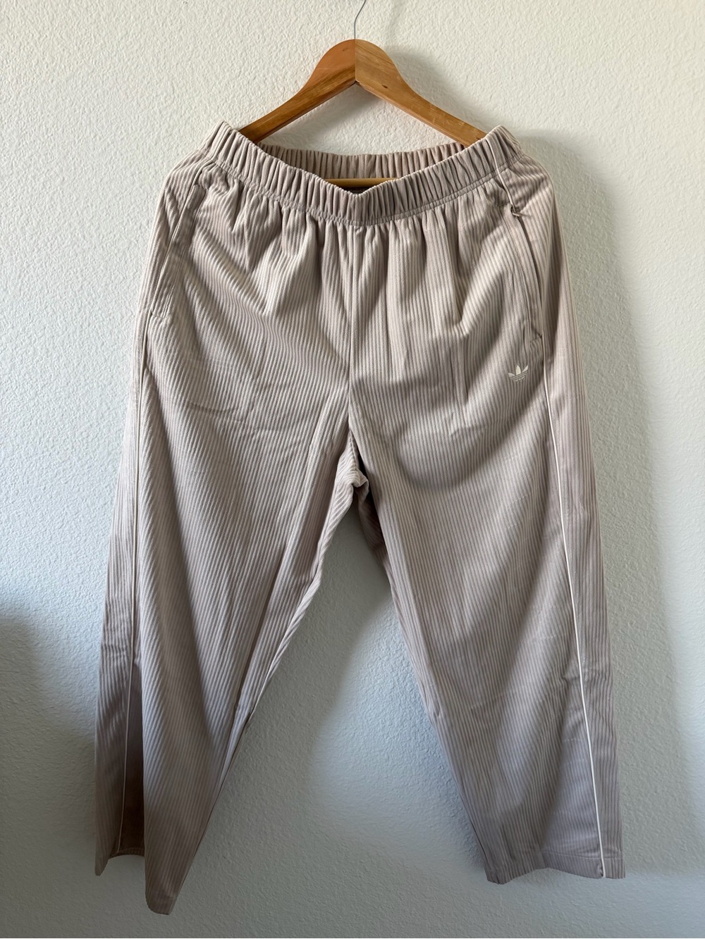 ADIDAS CORDUROY WIDE LEG TRACK PANT